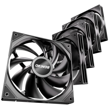 Okinos 5 Pack 140mm PWM PC Fans