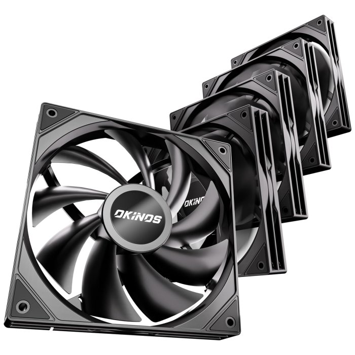 Okinos 5 Pack 140mm PWM PC Fans