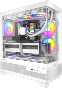 Okinos Aqua 7 ATX Mid Tower PC Case (White)