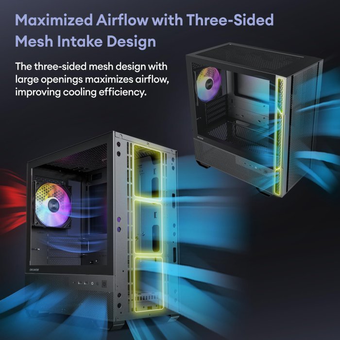 Okinos Cypress 3 ARGB Micro ATX Case (image 4)