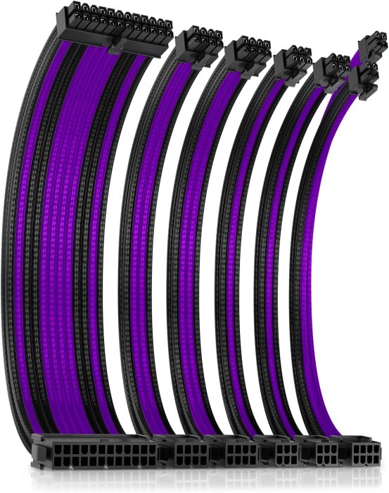 Okinos PSU Cable Extension Kit (Purple, 30cm)