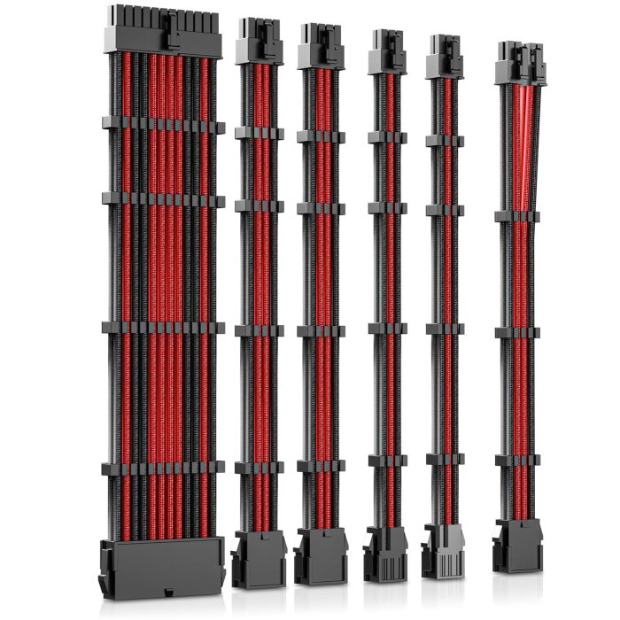 Okinos PSU Cable Extension Kit (Red)