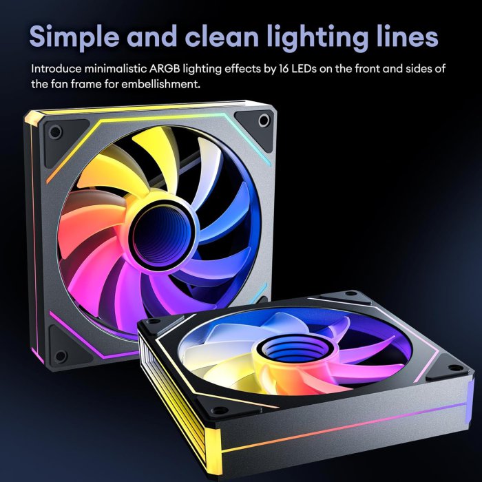 Okinos RGB Fans 6-Pack with Infinity Mirror and Controller (image 5)