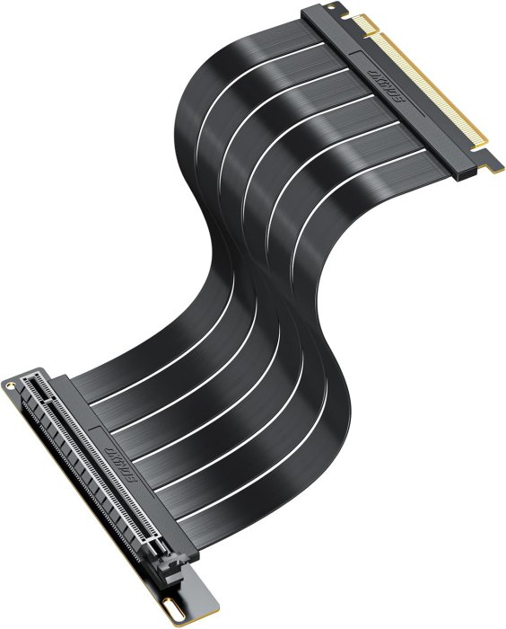 PCI-E 4.0 Riser Cable for RTX4090, RTX4080, RX7900XTX - 300mm Black