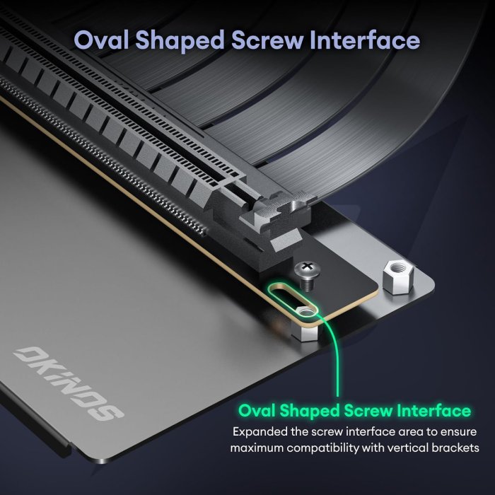 PCI-E 4.0 Riser Cable for RTX4090, RTX4080, RX7900XTX - 300mm Black (image 3)